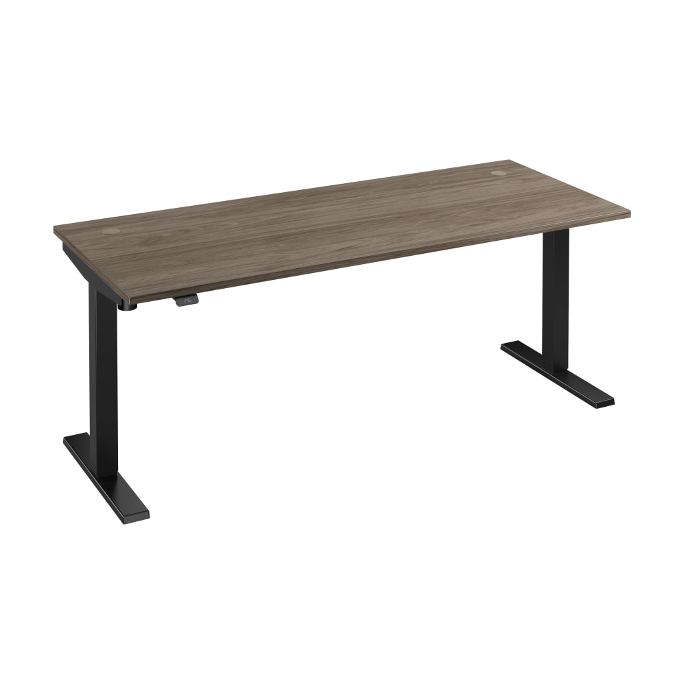 Bush Business Furniture Move 40 Series Electric 72inW x 30inD Electric Height-Adjustable Standing Desk, Modern Hickory/Black, Standard Delivery MPN:M4S7230MHBK