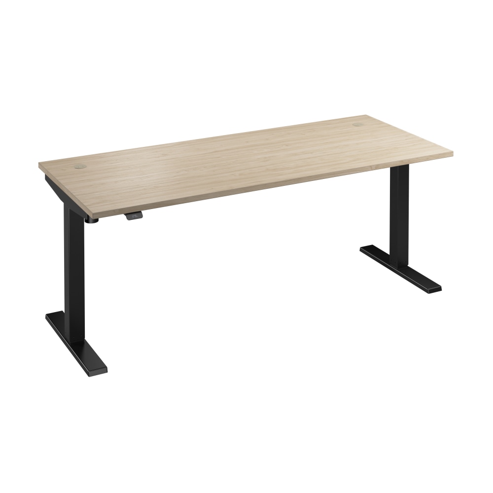 Move 40 Series by Bush Business Furniture 72inW Electric Height-Adjustable Standing Desk, Natural Elm/Black MPN:M4S7230NEBK
