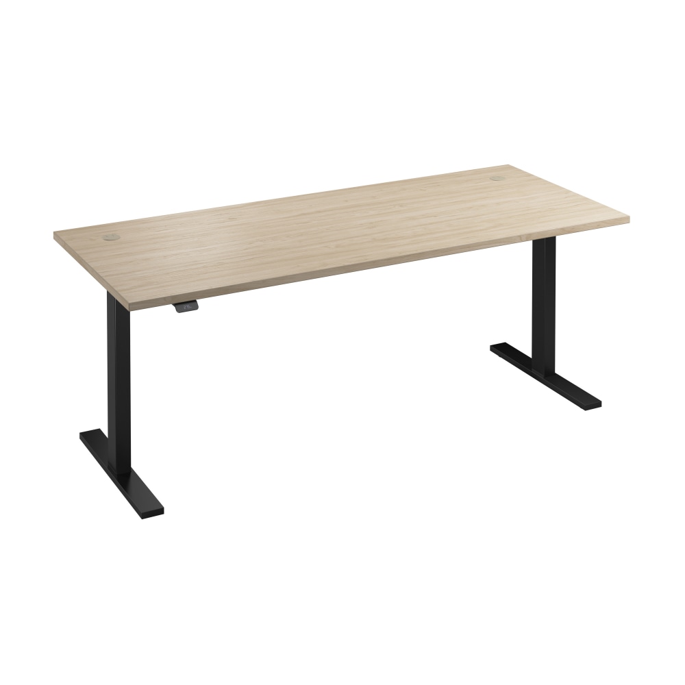 Bush Business Furniture Move 60 Series 72inW Height Adjustable Standing Desk, Natural Elm/Black, Standard Delivery MPN:M6S7230NEBK