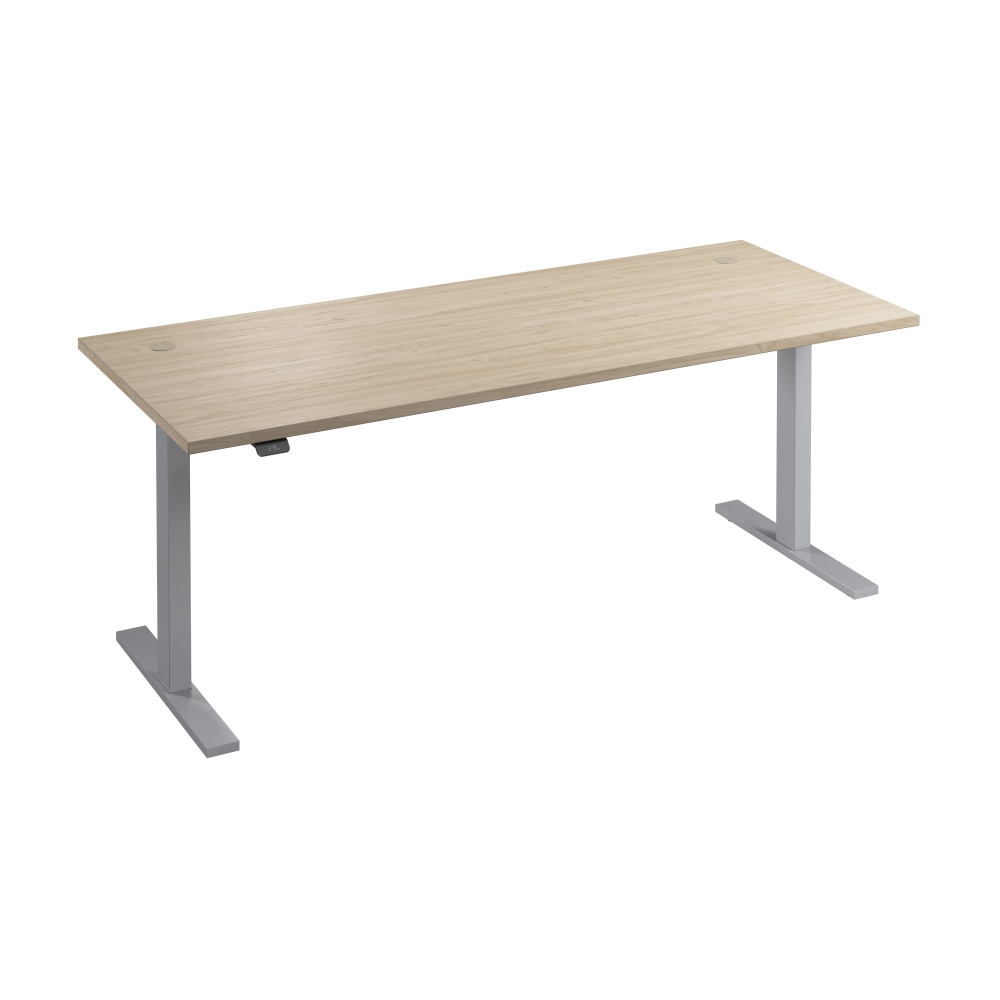 Bush Business Furniture Move 60 Series 72inW Height Adjustable Standing Desk, Natural Elm/Cool Gray Metallic, Standard Delivery MPN:M6S7230NESK