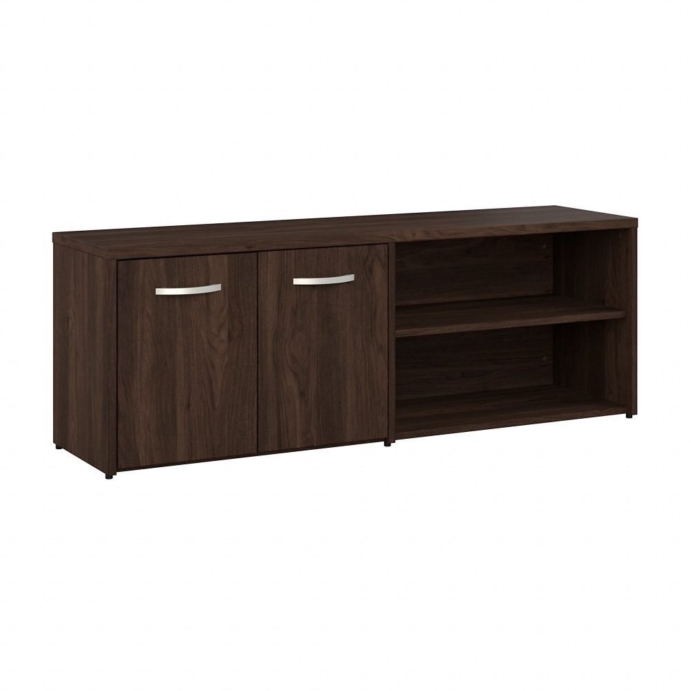 Bush Business Furniture Studio C Low Storage Cabinet With Doors And Shelves, Black Walnut, Standard Delivery MPN:SCS160BW