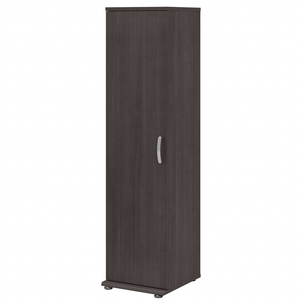 Bush Business Furniture Universal Tall Narrow Storage Cabinet With Door And Shelves, Storm Gray, Standard Delivery MPN:UNS116SG