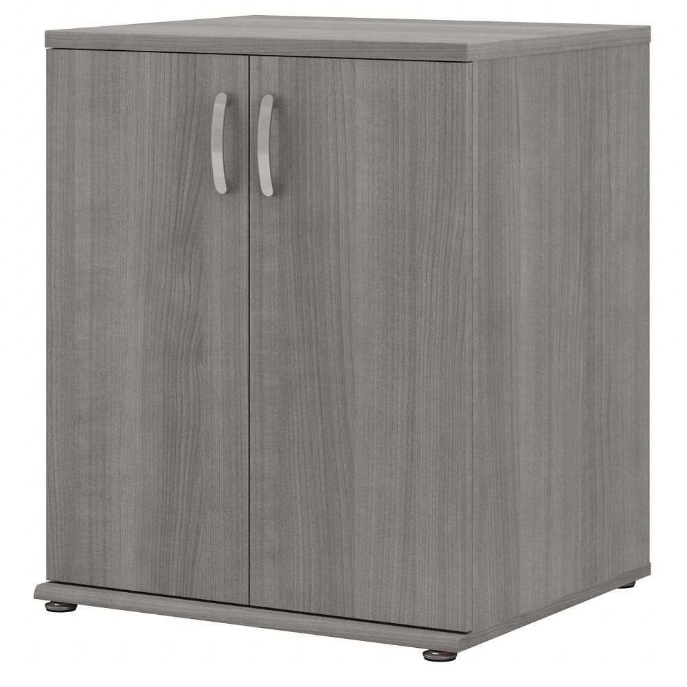 Bush Business Furniture Universal Floor Storage Cabinet With Doors And Shelves, Platinum Gray, Standard Delivery MPN:UNS128PG