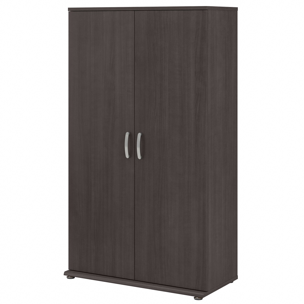 Bush Business Furniture Universal Tall Storage Cabinet With Doors And Shelves, Storm Gray, Standard Delivery MPN:UNS136SGK