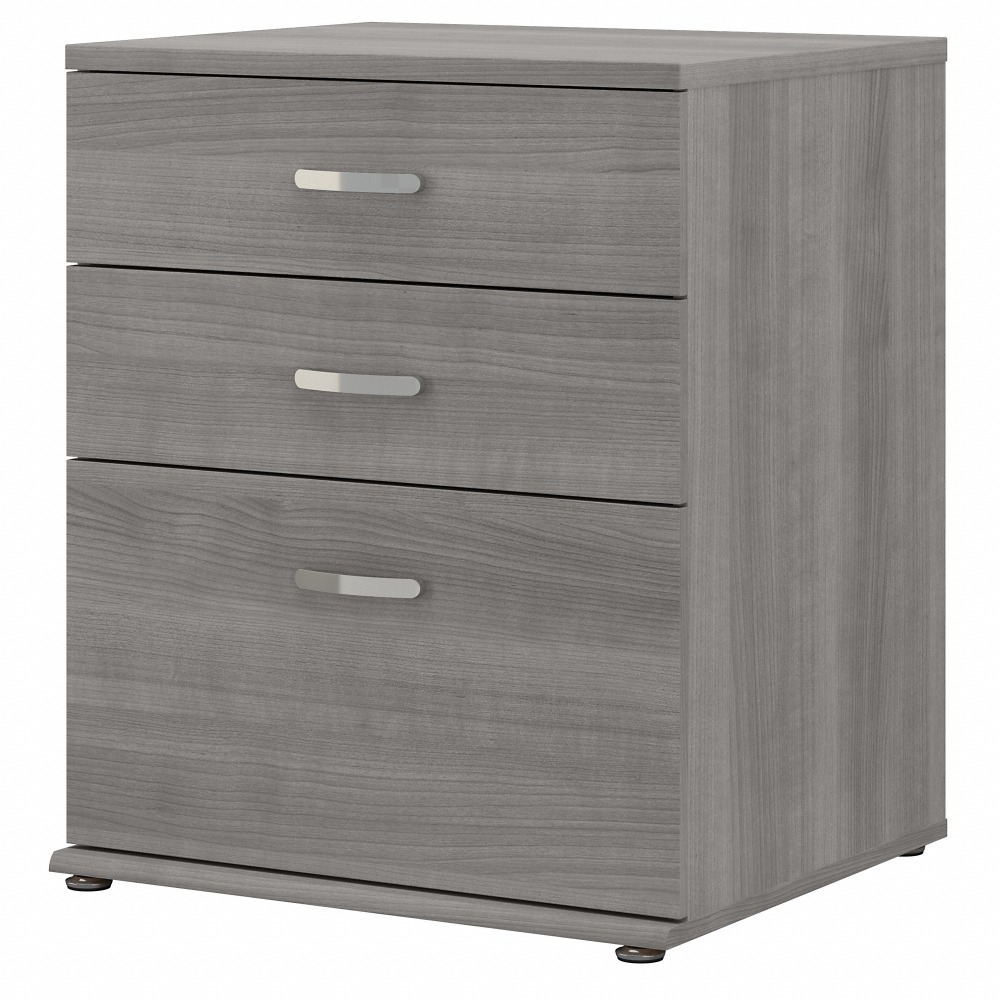 Bush Business Furniture Universal Floor Storage Cabinet With Drawers, Platinum Gray, Standard Delivery MPN:UNS328PG