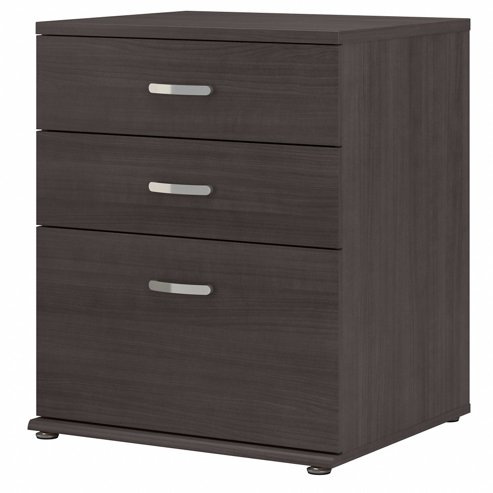 Bush Business Furniture Universal Floor Storage Cabinet With Drawers, Storm Gray, Standard Delivery MPN:UNS328SG