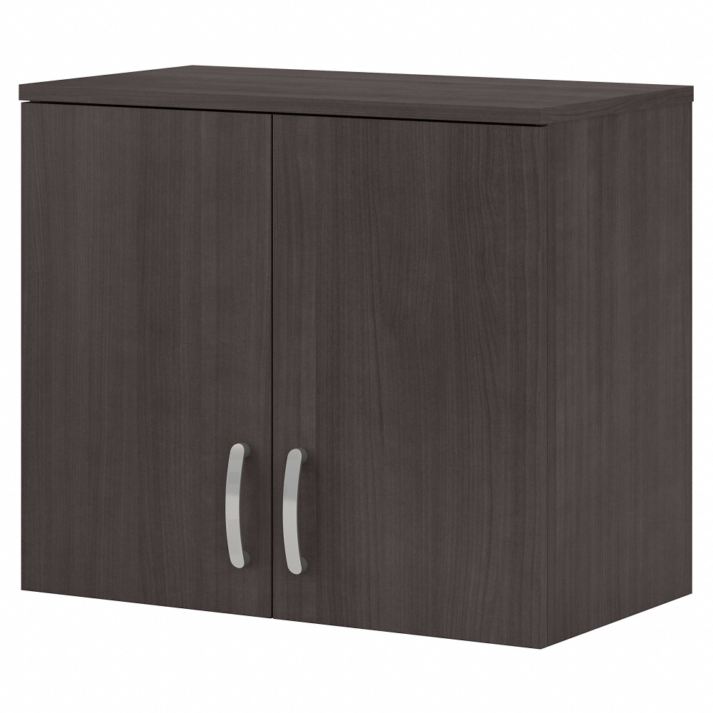 Bush Business Furniture Universal Wall Cabinet With Doors And Shelves, Storm Gray, Standard Delivery MPN:UNS428SG