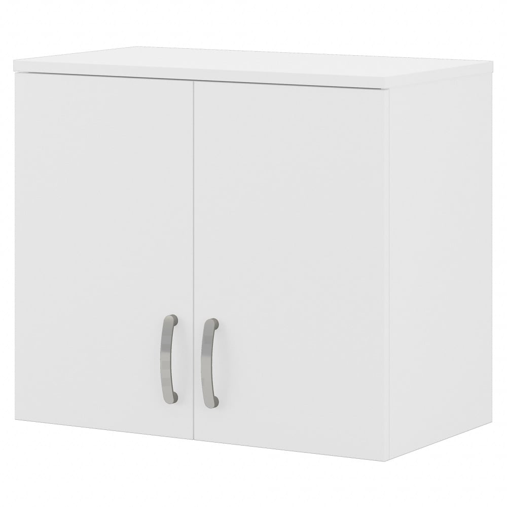 Bush Business Furniture Universal Wall Cabinet With Doors And Shelves, White, Standard Delivery MPN:UNS428WH