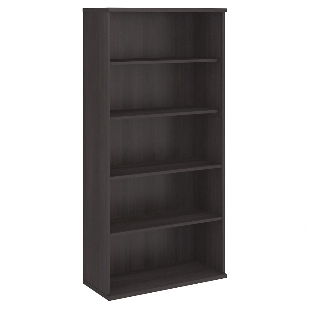 Bush Business Furniture Hybrid 73inH 5-Shelf Bookcase, Storm Gray, Standard Delivery MPN:HYB136SG-Z