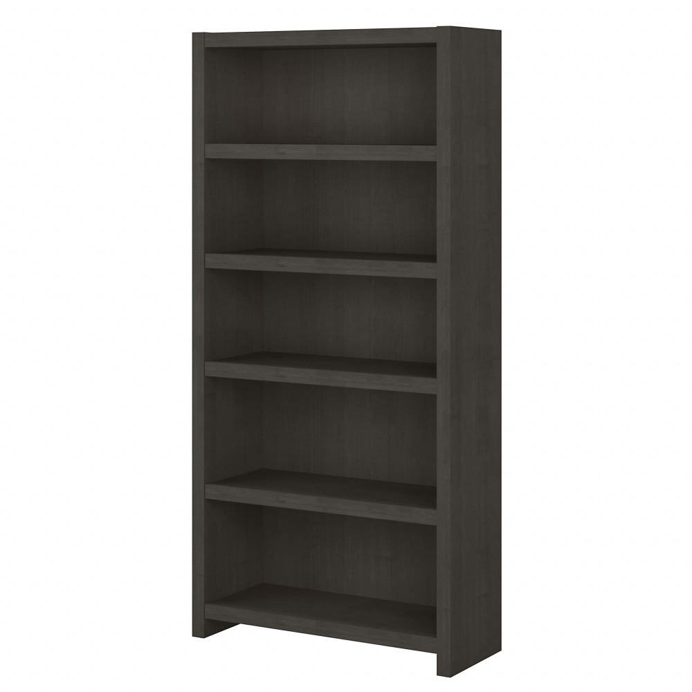 Bush Business Furniture Echo 66inH 5-Shelf Bookcase, Charcoal Maple, Standard Delivery MPN:KI60304-03