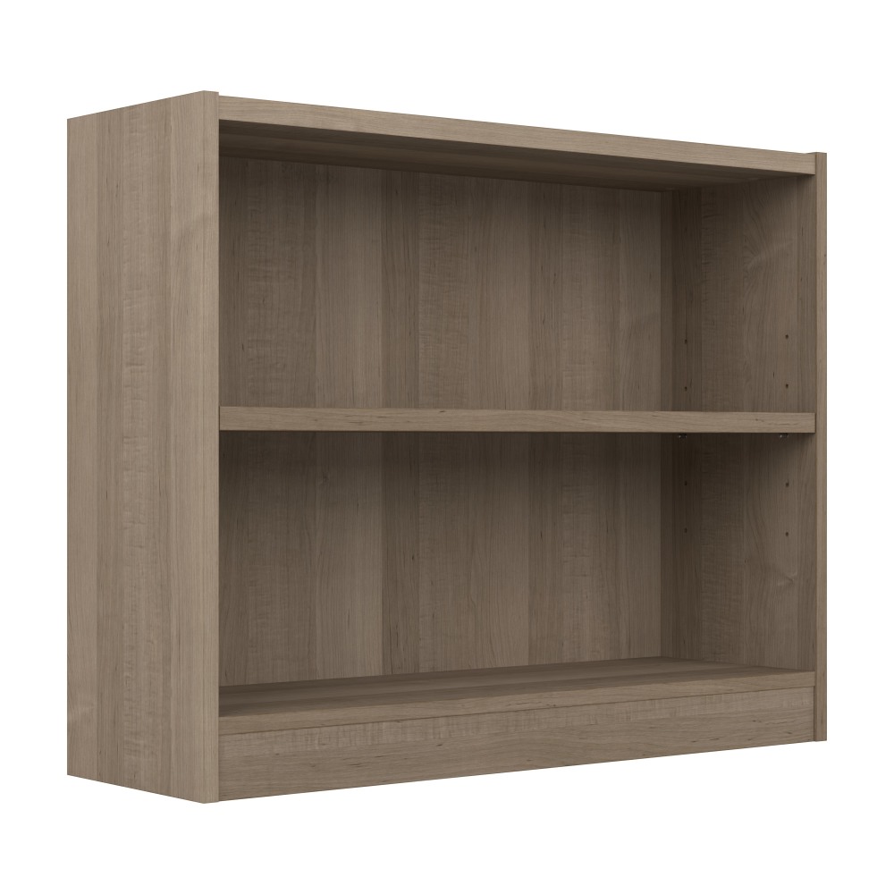 Bush Furniture Universal Small 30inH 2-Shelf Bookcase, Ash Gray, Standard Delivery MPN:WL12426