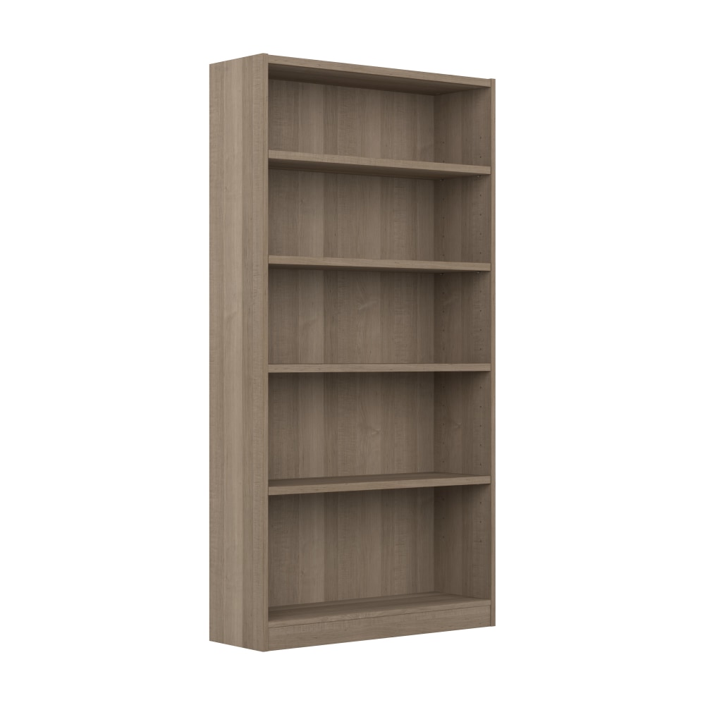 Bush Furniture Universal 72inH 5-Shelf Bookcase, Ash Gray, Standard Delivery MPN:WL12427