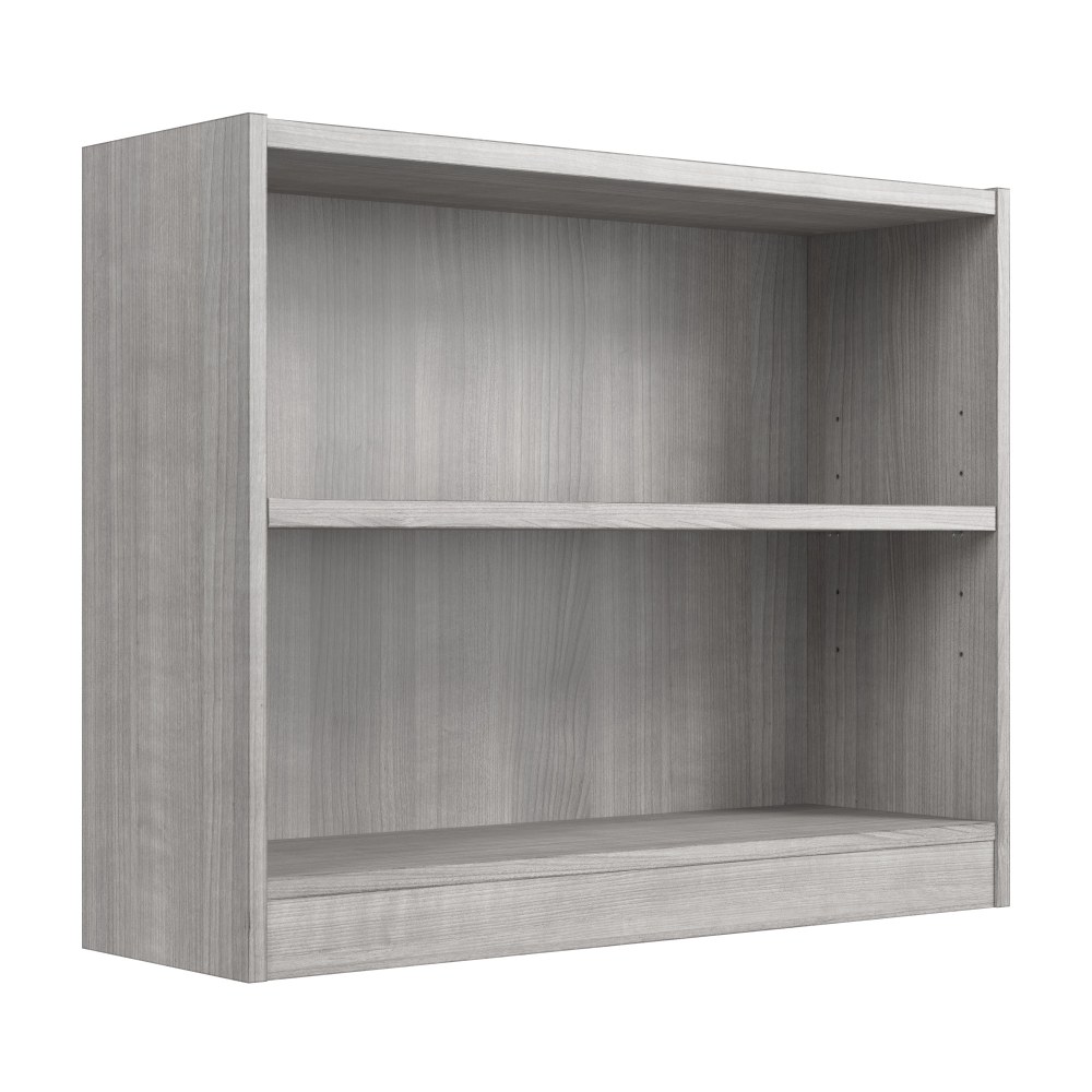 Bush Furniture 30inH Universal Small 2 Shelf Bookcase, Platinum Gray, Standard Delivery MPN:WL12456