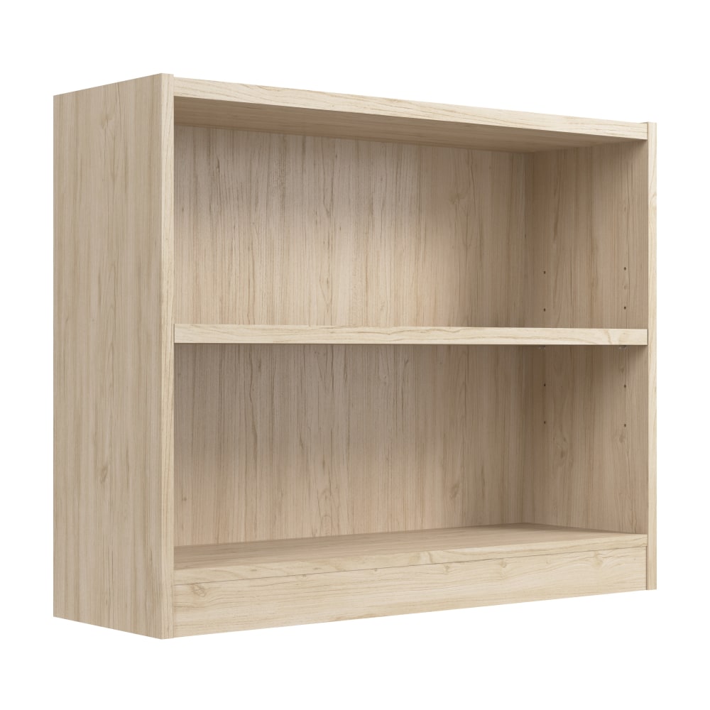 Bush Furniture 30inH Universal Small 2 Shelf Bookcase, Natural Elm, Standard Delivery MPN:WL12457