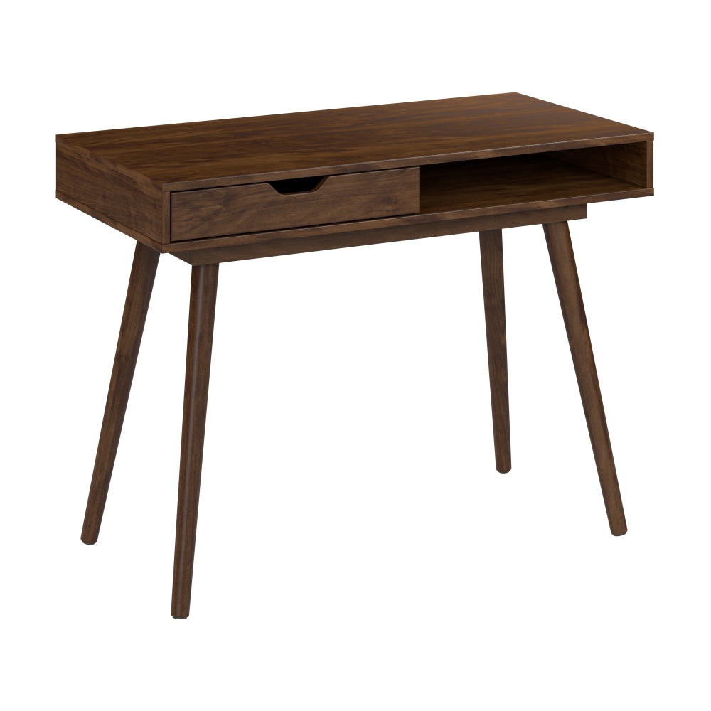 Bush Furniture Nora 40inW Writing Desk, Dark Walnut, Standard Delivery MPN:NRD140DW-03