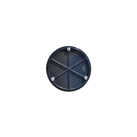 Rain Barrel Cover Plate, Plastic, Blk MPN:64318