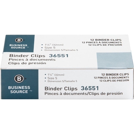 CLIP, BINDER, MEDIUM, 12PC, BK, PK12 MPN:BSN36551