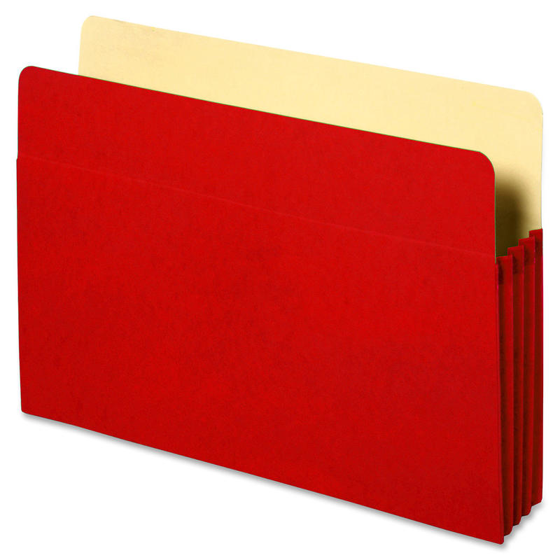 Sparco Accordion File Pocket, 9 1/2in x 11 3/4in, 3 1/2in Expansion, Red MPN:26552