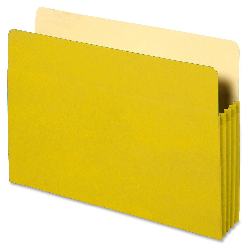 Sparco Accordion File Pocket, 9 1/2in x 11 3/4in, 3 1/2in Expansion, Yellow MPN:26553