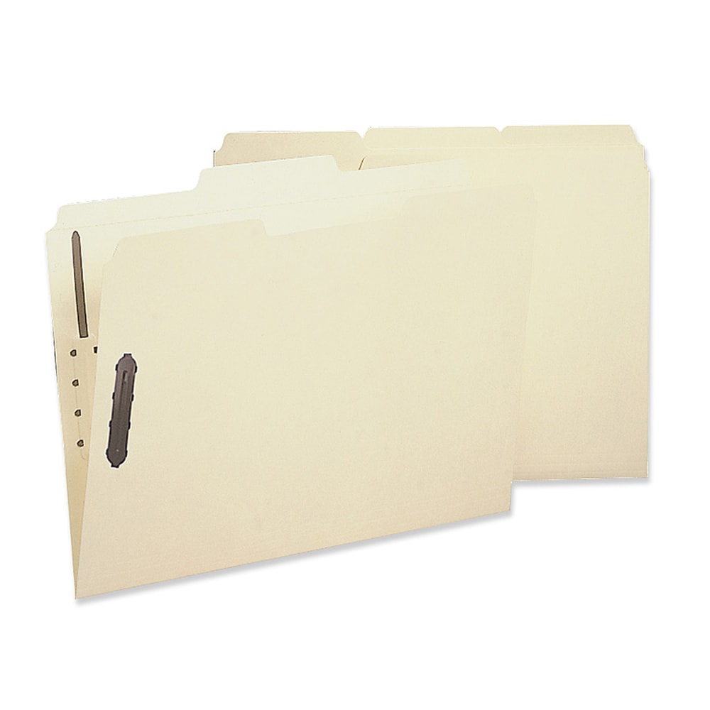 Sparco 1/3-Cut 2-Ply Fastener Folders, Letter Size, 2 Fasteners, Manila, Box Of 50 (Min Order Qty 2) MPN:17213