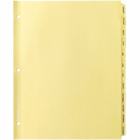 Index Tabs, Plastic; Paper, Yellow, PK10 MPN:BSN01807