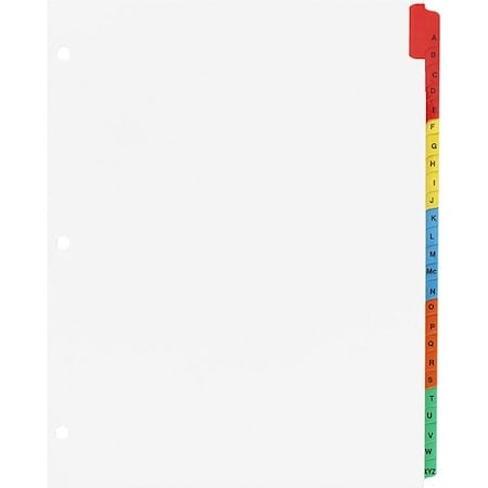 Index Tabs, Polyethylene, White, PK12 MPN:BSN21905