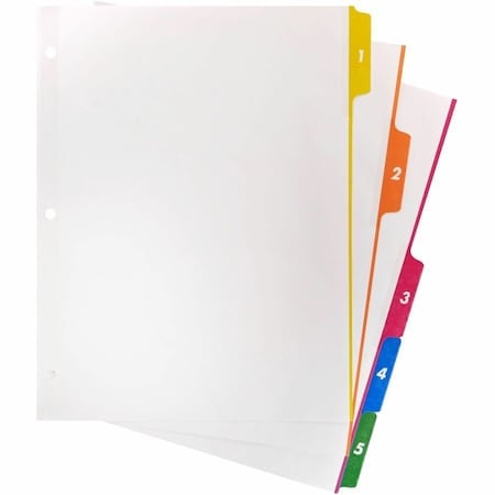 Index Tab, Polyethylene, Multicolor, PK24 MPN:BSN21908