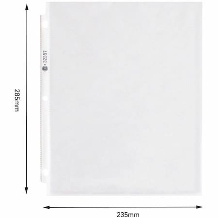 Sheet Protector, Clear, Polypropylene, PK4 MPN:BSN32357