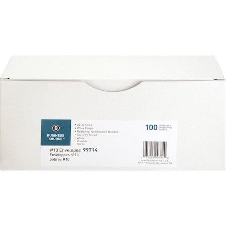 ENVELOPE, REDISTRIP, #10, TINT, PK100 MPN:BSN99714