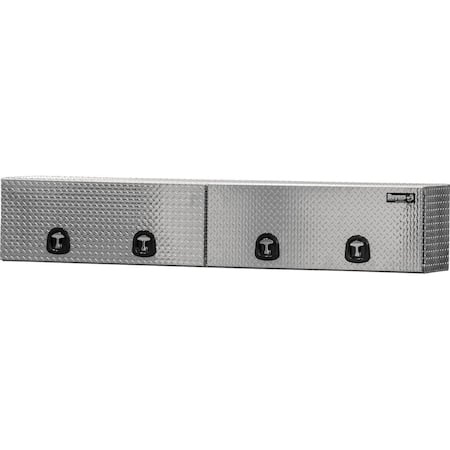 16x13x96 Inch Diamond Tread Aluminum Topsider Truck Box with Flip-Up Doors MPN:1701361