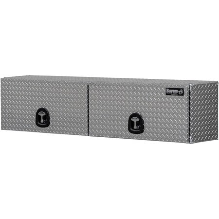 18x16x72 Inch Diamond Tread Aluminum Topsider Truck Box with Flip-Up Doors MPN:1701363