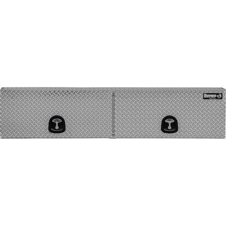 18x16x90 Inch Diamond Tread Aluminum Topsider Truck Box with Flip-Up Doors MPN:1701365