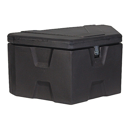 Truckbox, Trailer Tongue, Double Lid, 7.1 cu ft Cap, 36 in Overall W, 18 in Overall D, Black MPN:1701680