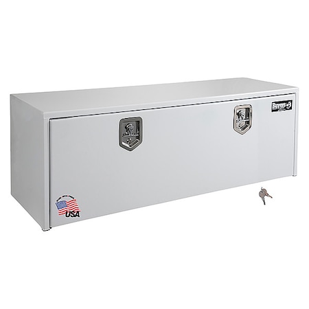 18x18x60 Inch White Steel Underbody Truck Box MPN:1702415