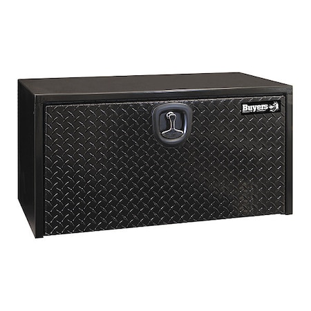 18x18x30 Inch Black Steel Underbody Truck Box With Aluminum Door MPN:1702503