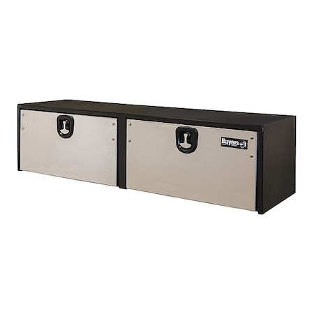 18x18x72 Inch Black Steel Truck Box With 2 Stainless Steel Doors MPN:1702725