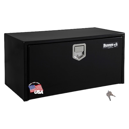 14x16x30 Inch Black Steel Underbody Truck Box With Paddle Latch MPN:1703103