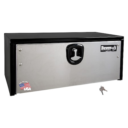 14x16x36 Inch Black Steel Truck Box With Stainless Steel Door MPN:1703705