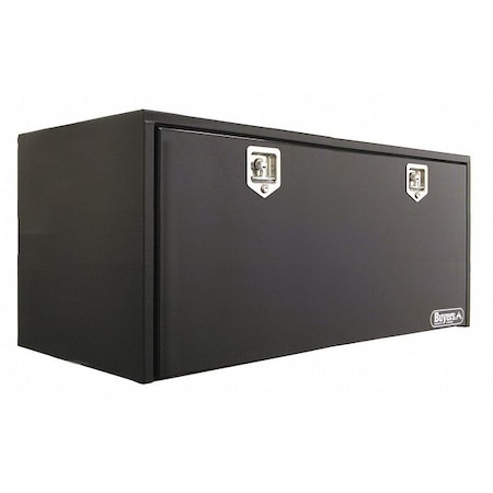 24x24x60 Inch Black Steel Underbody Truck Box MPN:1704315