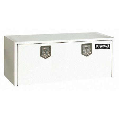 24x24x48 Inch White Steel Underbody Truck Box MPN:1704410