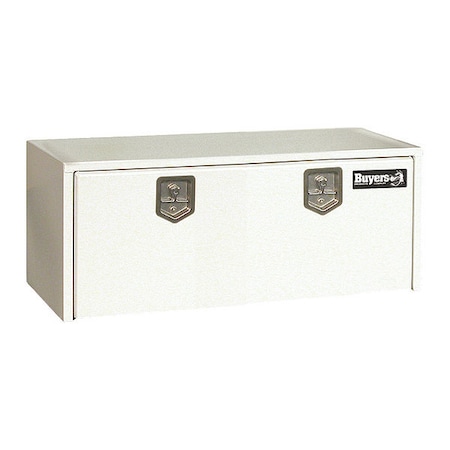 24x24x60 Inch White Steel Underbody Truck Box MPN:1704415