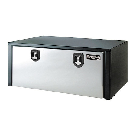 24x24x60 Inch Black Steel Truck Box With Stainless Steel Door MPN:1704715
