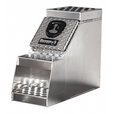 24x28x12 Inch Heavy Duty Diamond Tread Aluminum Step Box MPN:1705180