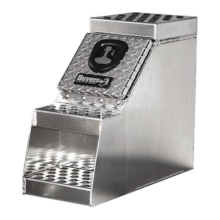 24x28x24 Inch Heavy Duty Diamond Tread Aluminum Step Box MPN:1705182