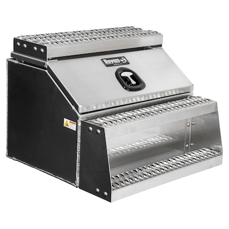 Heavy Duty Smooth Aluminum WideOpen Step Boxes for Semi Trucks - 30 Inch Width MPN:1705283