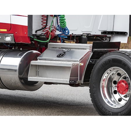 Heavy Duty Smooth Aluminum WideOpen Step Boxes for Semi Trucks - 36 Inch Width MPN:1705284
