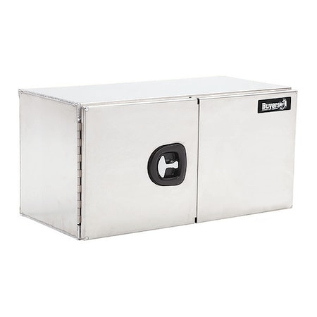 18x18x48 Inch Smooth Aluminum Underbody Truck Tool Box - Double Barn Door, 3-Point Compression Latch MPN:1705310