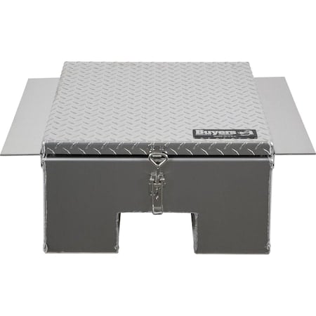 12x24x22 Inch Diamond Tread Aluminum In-Frame Truck Tool Box with Notched Bottom MPN:1705381