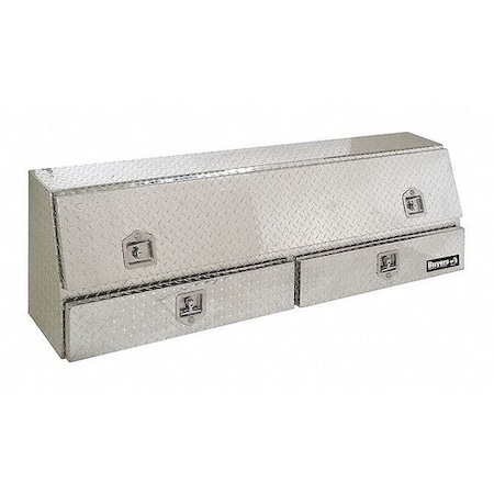 21x13x72 Inch Diamond Tread Aluminum Pick-Up Truck Contractor With Lower Drawers Topsider Series MPN:1705641