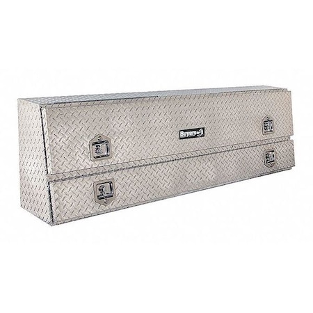 21x13x96 Inch Diamond Tread Aluminum Pick-Up Truck Contractor With Lower Door MPN:1705660